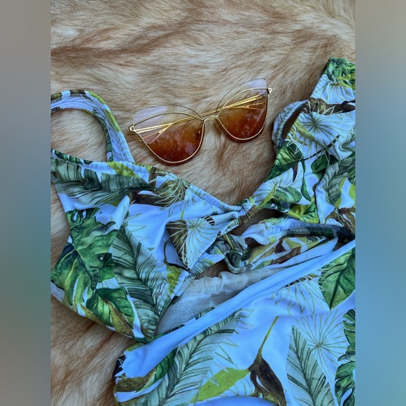 KANOMI Bikini 👙 Tie back bow front Top bottom matching set SzM sexy high waiste - Picture 4 of 7